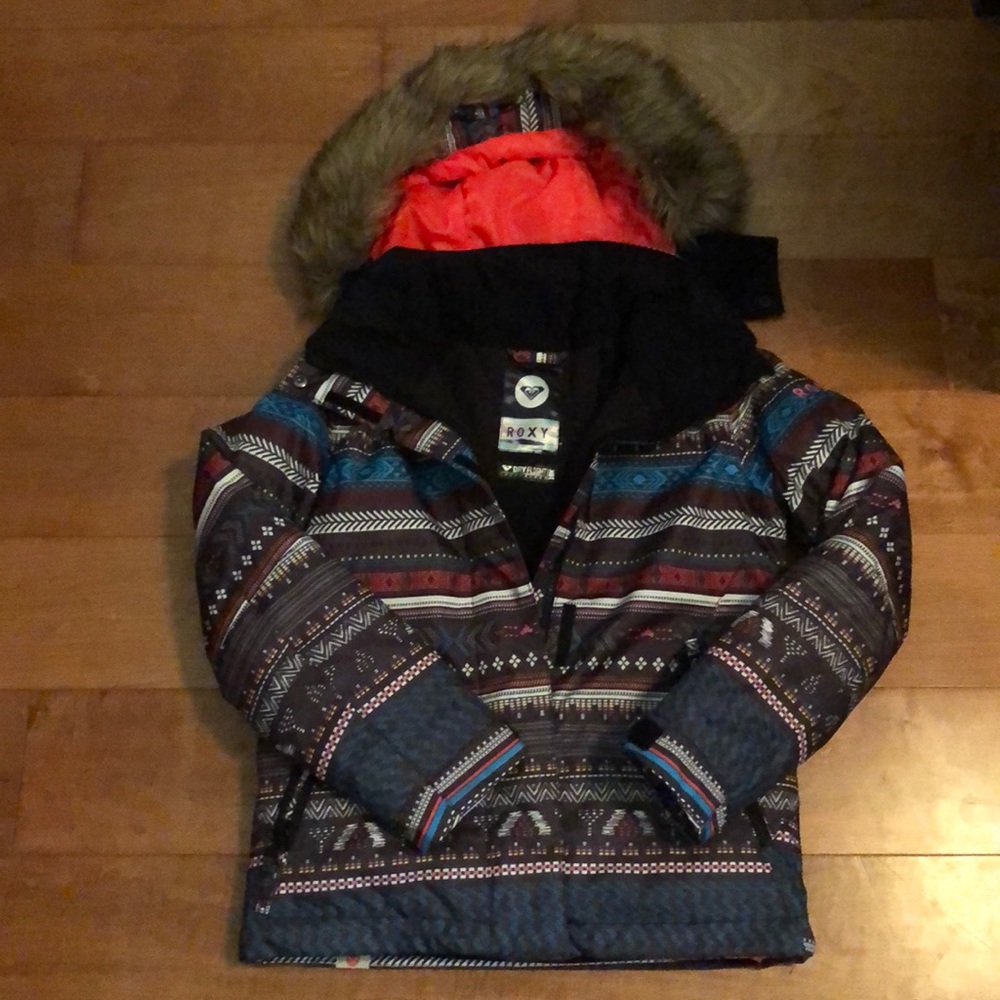 ROXY ski/snow jacket with detachable hood (kids 8)